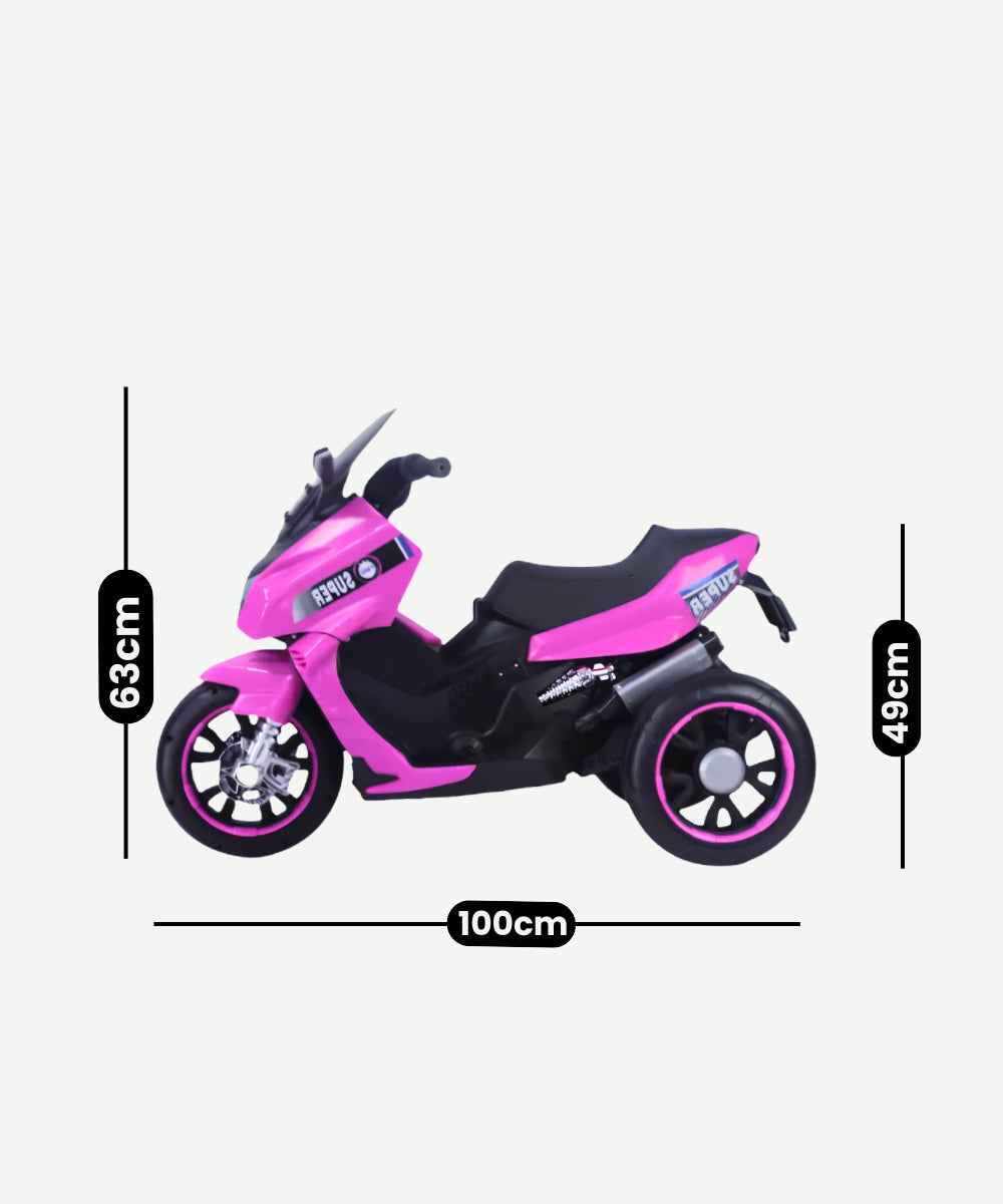 Moto Max Eléctrica Rosa Infantil Montable para Niñas Vehículo de Paseo