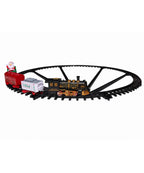 Tren Navideño Colgante para Árbol Negro, Rojo y Blanco 89 cm