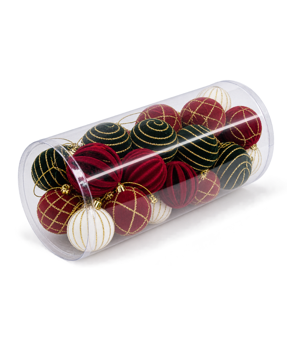 Bolas Navideñas Surtidas Set x30 8 cm