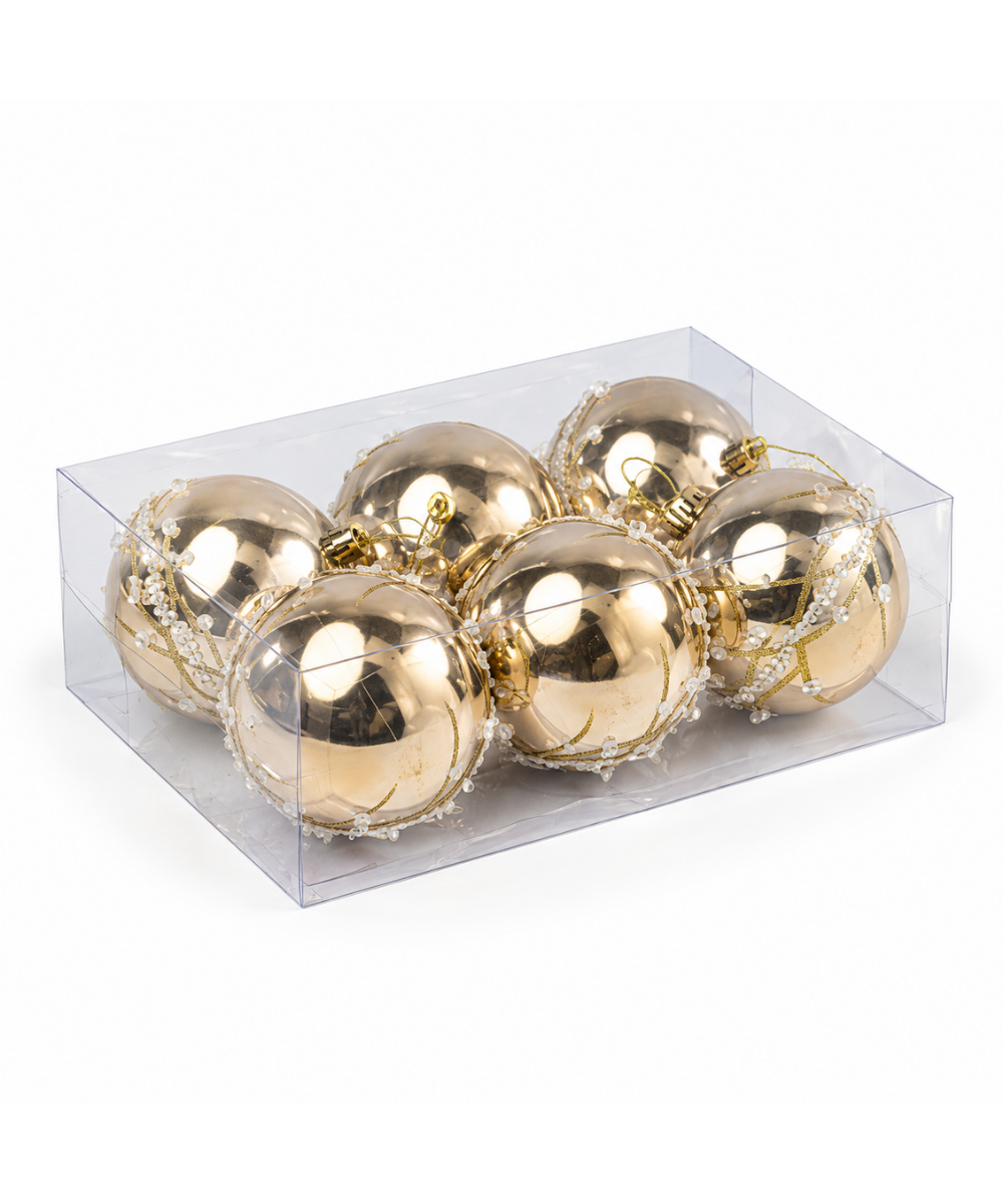 Bola Champagne Set x6 10 cm