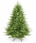 Árbol de Navidad Verde Frondoso con Base Metálica