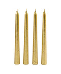 Set x4 Velas Navideñas Doradas Largas