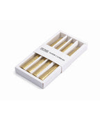 Set x4 Velas Navideñas Doradas Largas