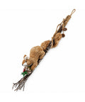 Ardilla Navideña Decorativa Colgante 72 cm con Ramas y Piñas