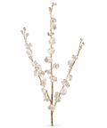 Follaje Blanco y Dorado 74 cm