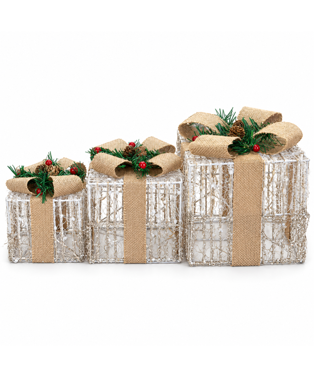 Regalos Navideños Rústicos Set x3