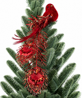 Pájaro Navideño Rojo Decorativo 30 cm