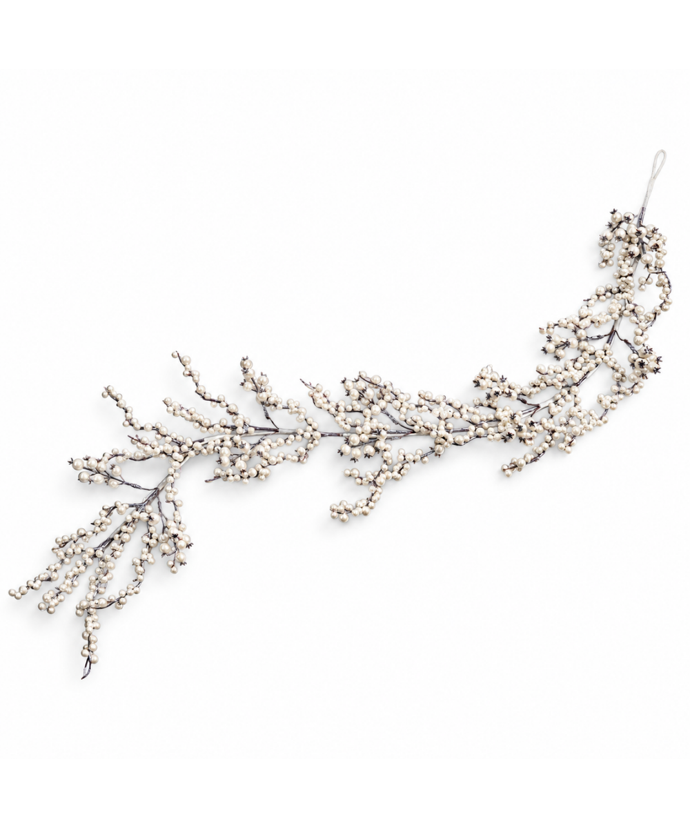 Follaje Blanco con Berries 140 cm