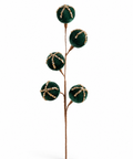 Follaje Navideño Verde con Bolas 72 cm
