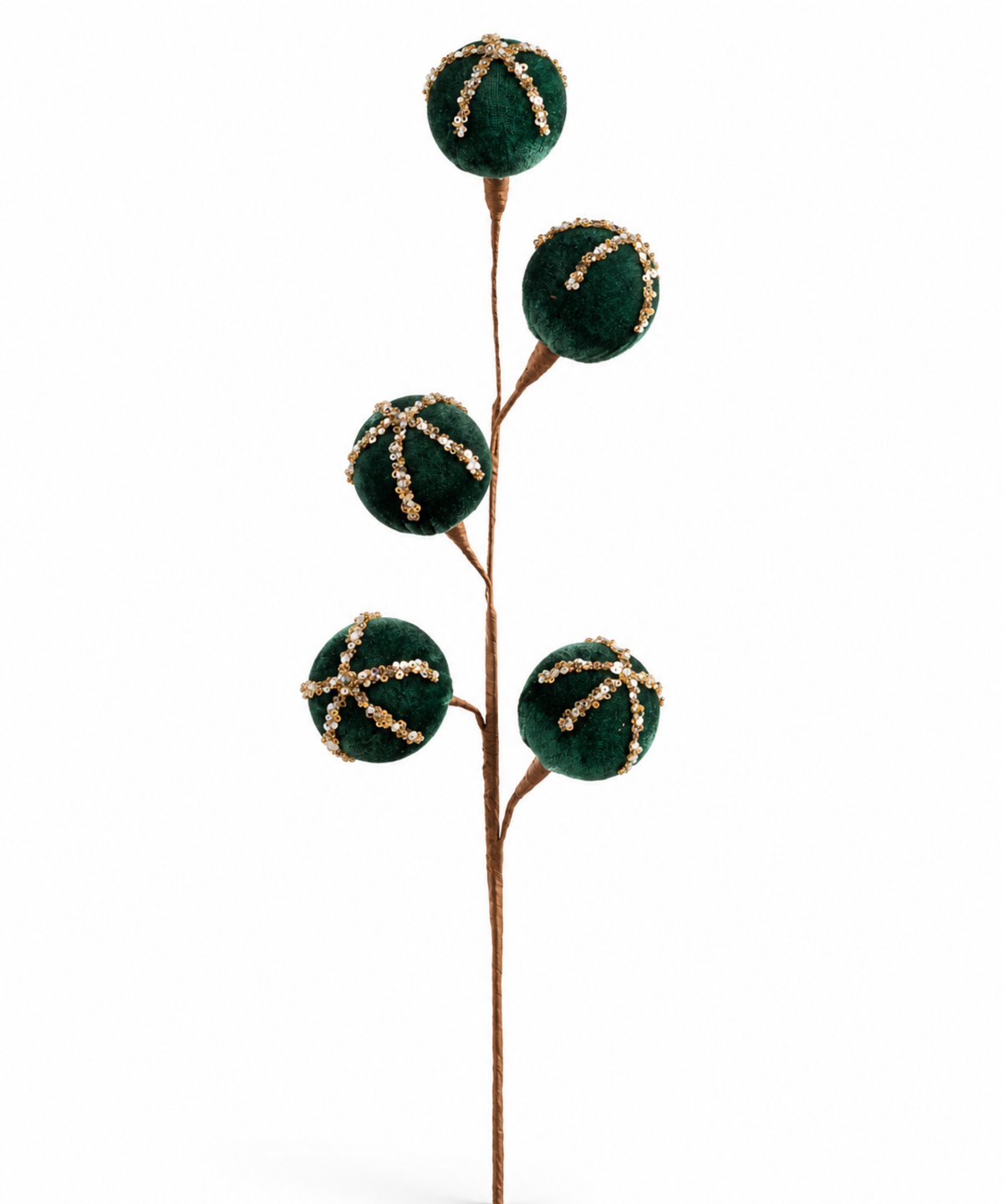 Follaje Navideño Verde con Bolas 72 cm