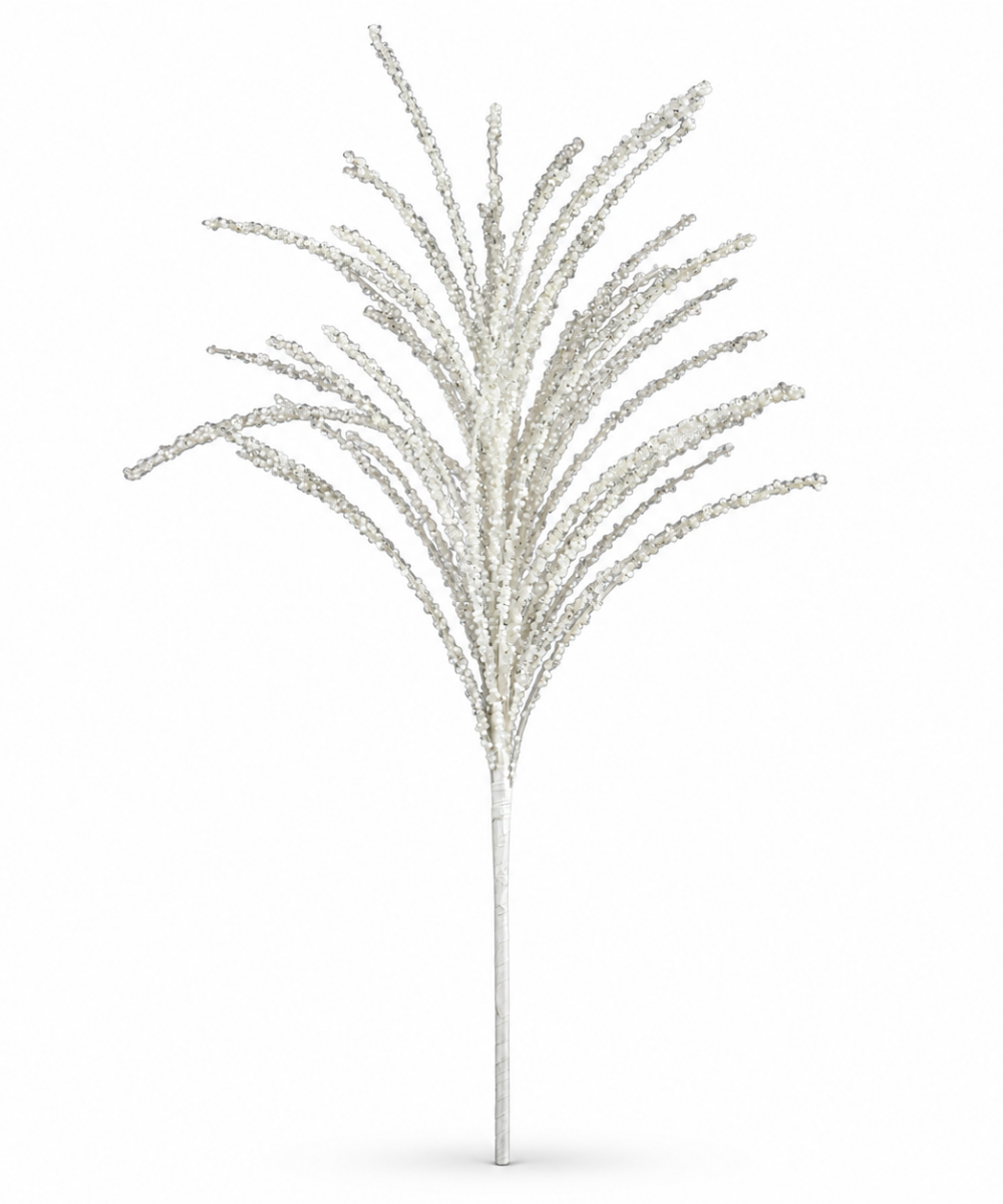 Follaje Blanco Escarchado 75 cm