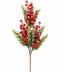 Follaje Navideño con Berries Nevadas 80 cm