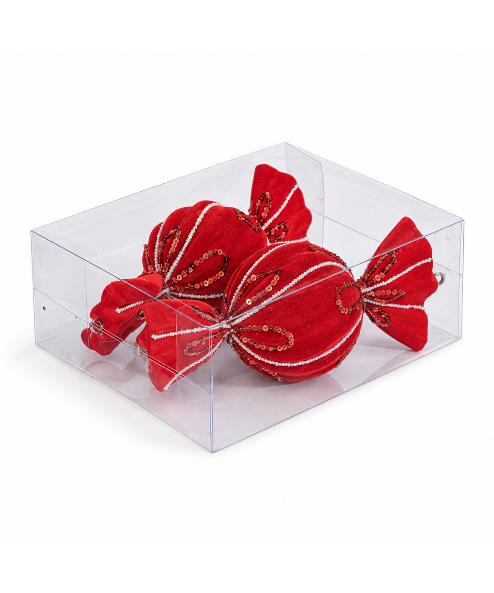 Bola Confite Roja Set x2 10 x 25 cm