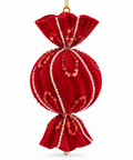 Bola Confite Roja Terciopelo 10 x 25 cm