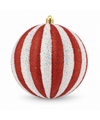 Bola Roja Blanca 12 cm x6