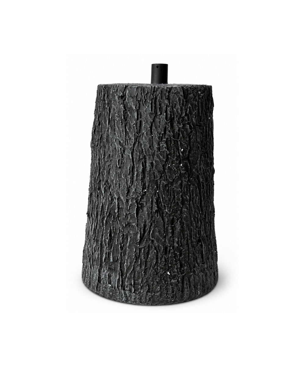 Base para Árbol de Navidad Negra con Textura Efecto Tronco 45*30cm