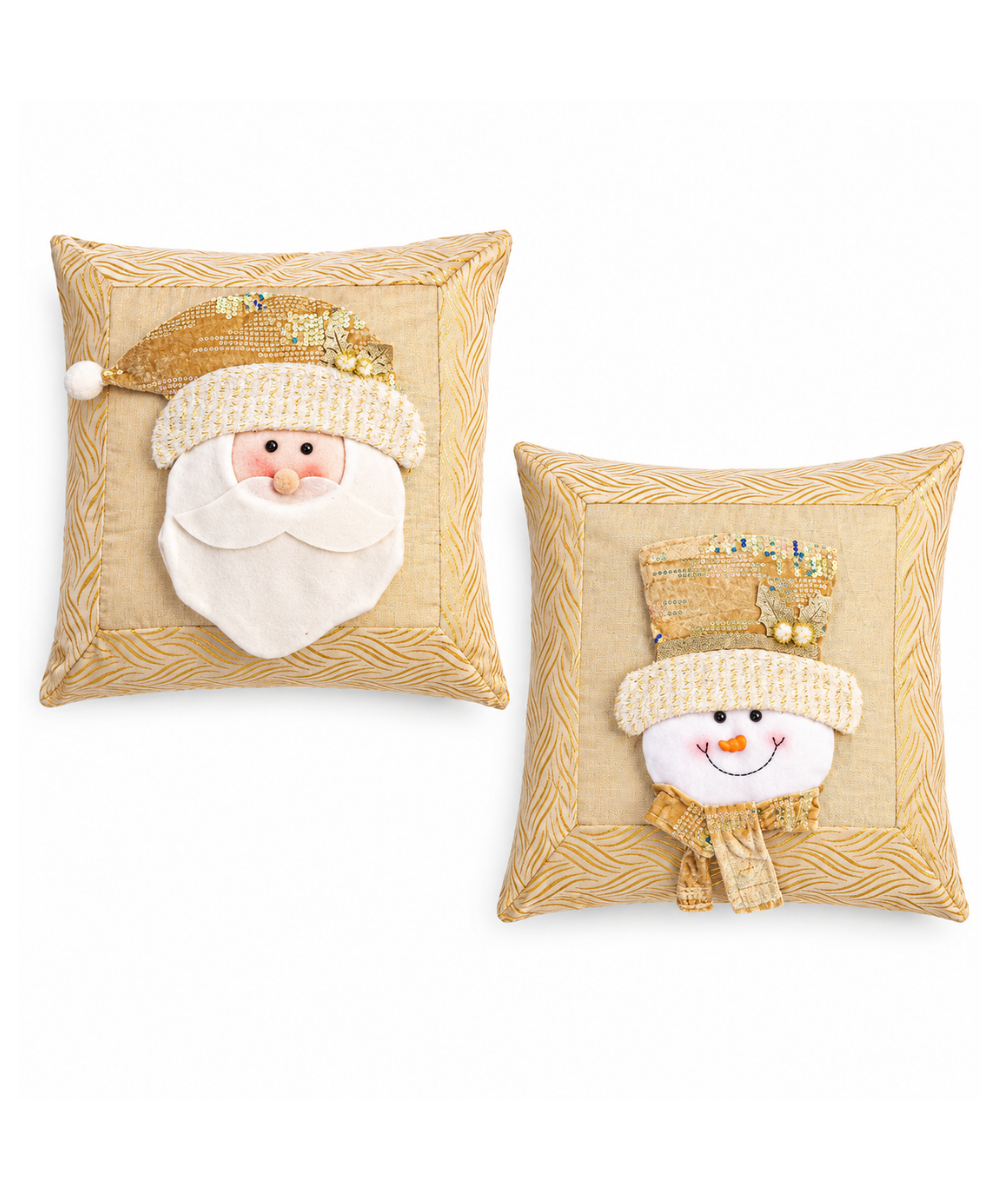 Cojín Navideño Dorado Surtido 43 x 43 cm