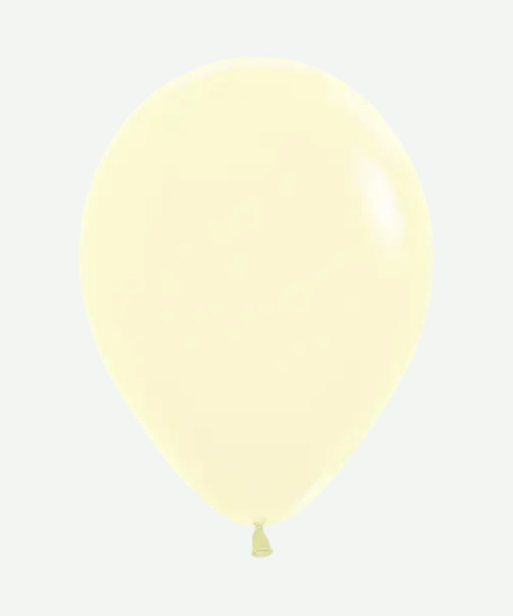 Globos Pastel Mate Amarillo