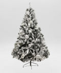 Pino Bahamas Verde Flockizado Árbol de Navidad Decorativo Nevado Artificial