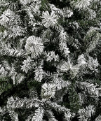 Pino Bahamas Verde Flockizado Decorativo Nevado