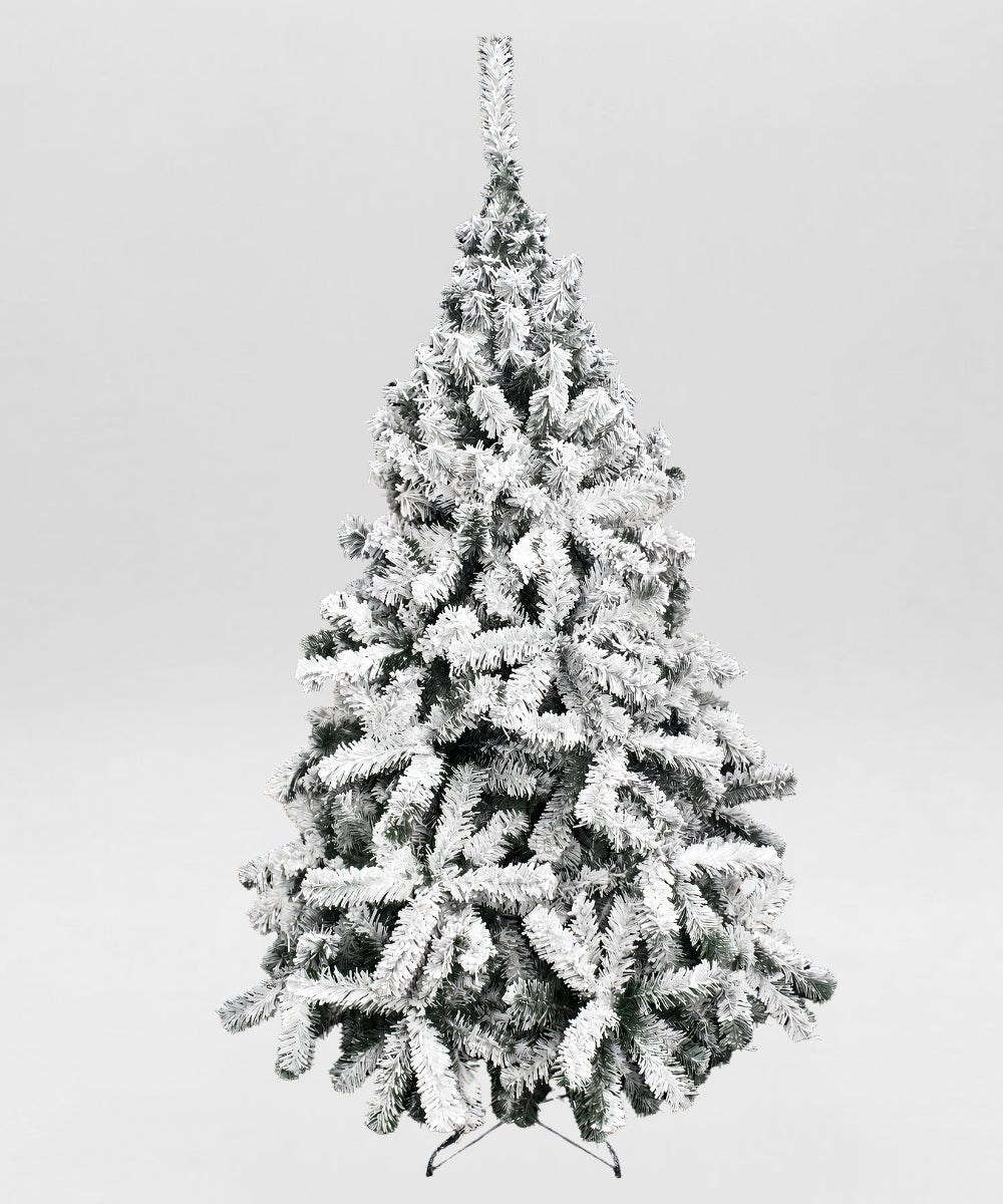 Pino Príncipe Verde BM Flockizado Árbol de Navidad Nevado Artificial Decorativo