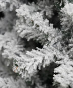 Pino Príncipe Verde BM Flockizado Árbol de Navidad Nevado Artificial Decorativo