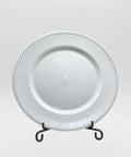 Plato Decorativo 33 cm Silver Centro de Mesa Elegante para Eventos y Navidad