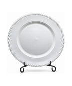 Plato Decorativo 33 cm Silver Centro de Mesa Elegante para Eventos y Navidad