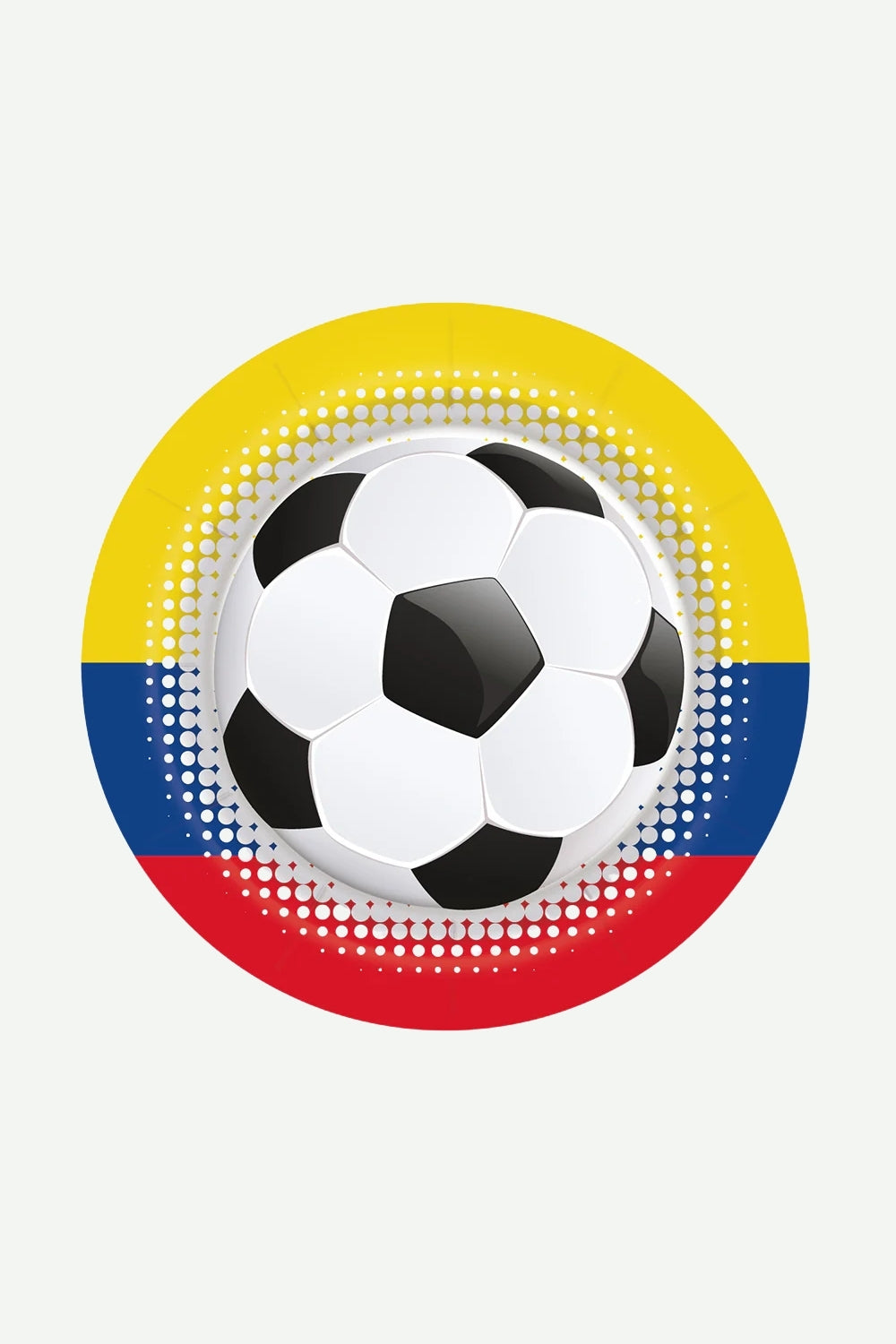 Plato de Torta Futbol Tricolor