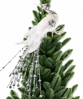 Pájaro Blanco con Cola de Cristales 50 cm