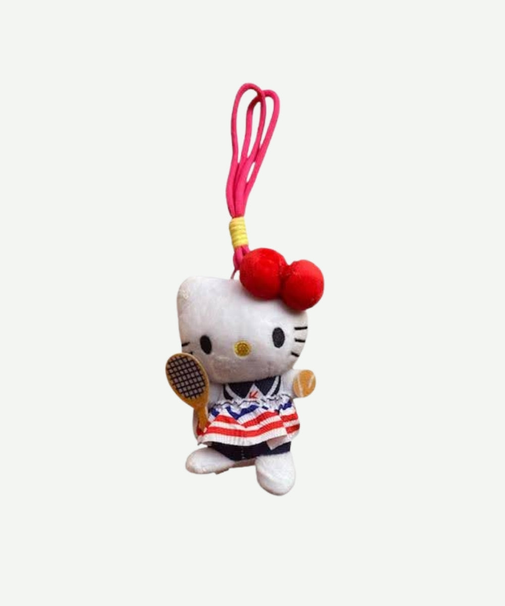 Peluche Llavero de Hello Kitty con Raqueta