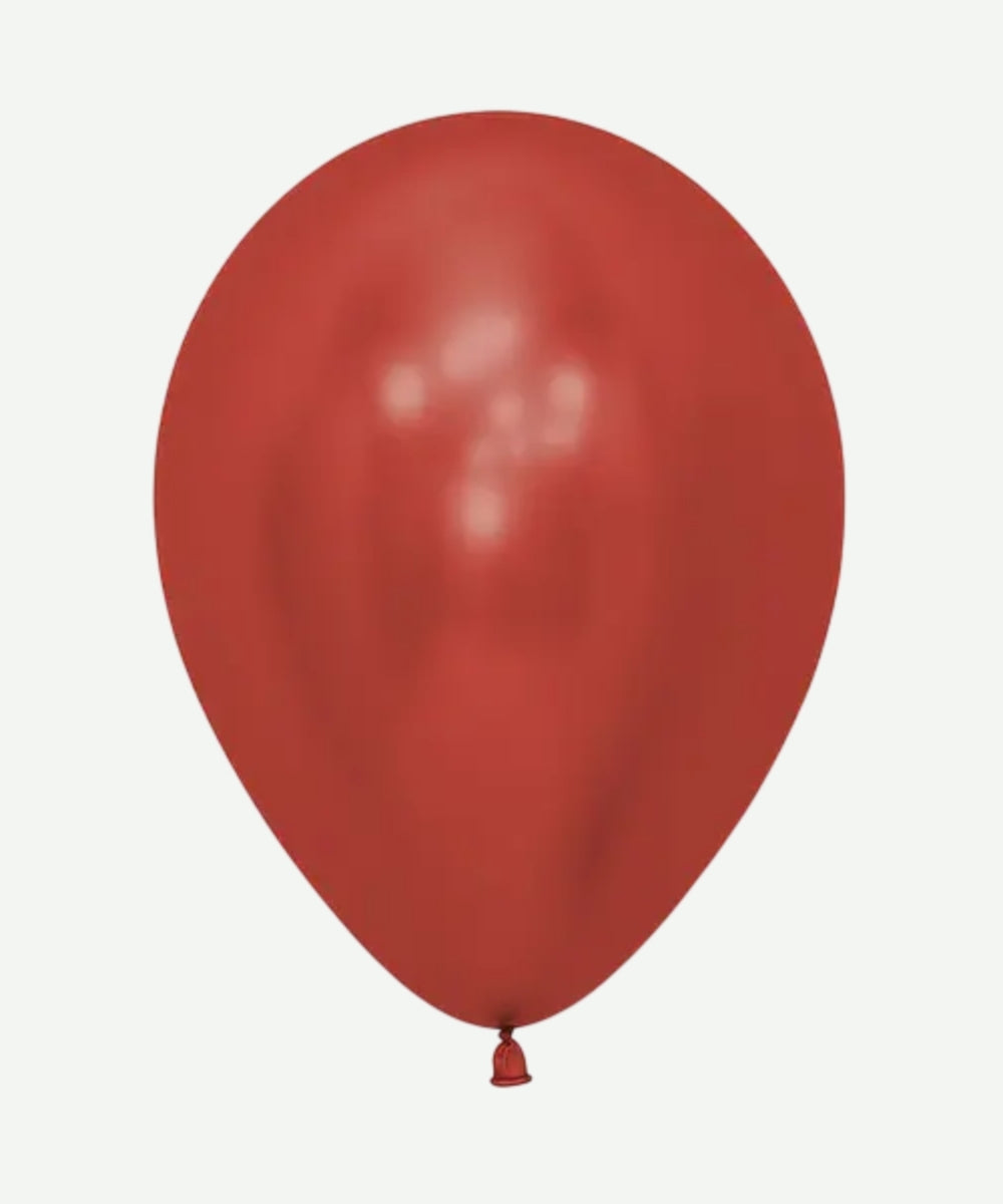 Globos Reflex Rojo Cristal