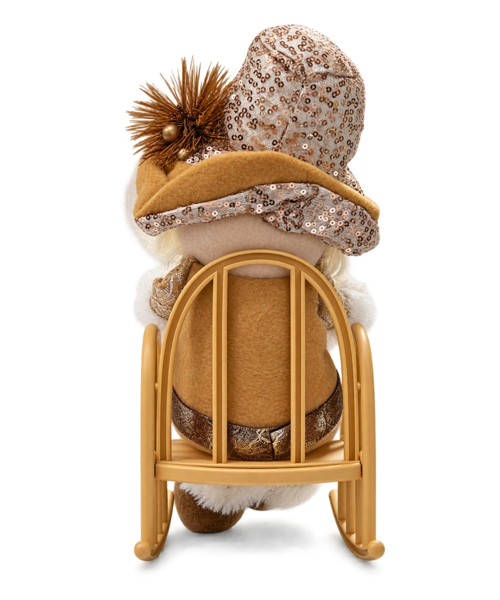 Gnomo Navideño Decorativo en Trineo 15 x 35 cm