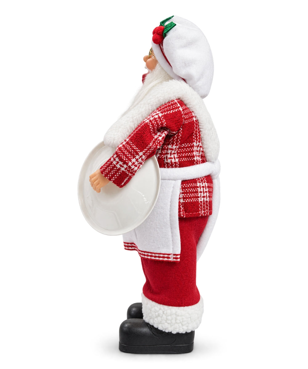 Santa Claus Navideño Rojo y Blanco con Letrero Welcome 35 x 11 cm