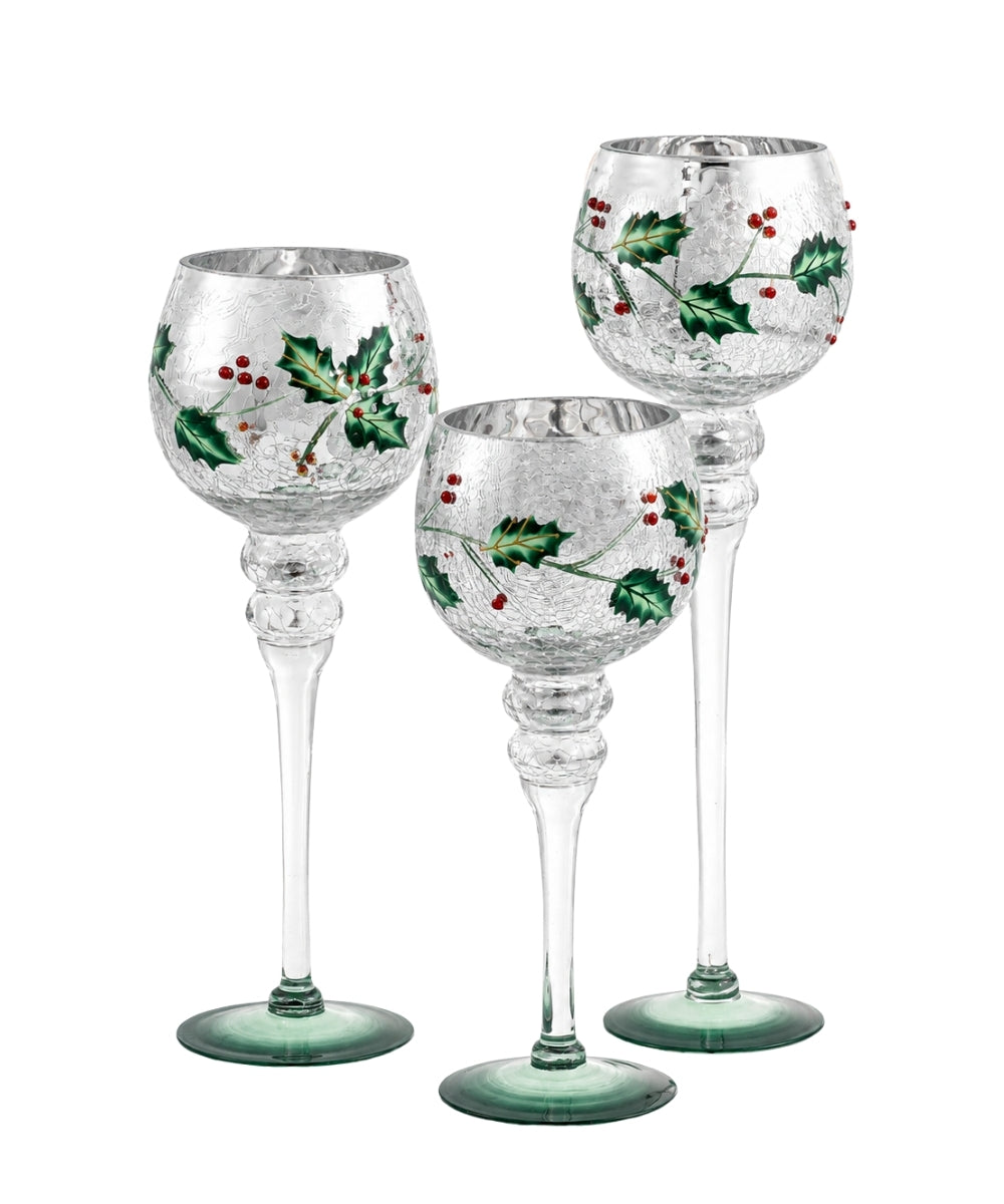 Set x3 Copas Navideñas Decorativas 40/35/30 cm