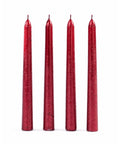 Set x4 Velas Navideñas Rojas 20 cm
