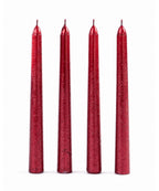 Set x4 Velas Navideñas Rojas 20 cm