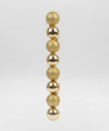 Tubo x10 Bolas Navideñas 7 cm Dorado Brillante y Escarchado Esferas para Árbol de Navidad