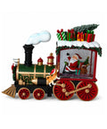 Tren Navideño Decorativo con Santa Claus y Efecto Nieve