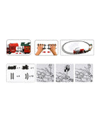 Tren Navideño Rojo, Verde y Blanco 120 cm instrucciones