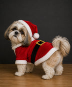 Vestido de Santa para Mascota Disfraz Navideño para Perro y Gato