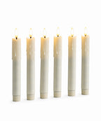 Vela Decorativa LED Set x6 Color Marfil