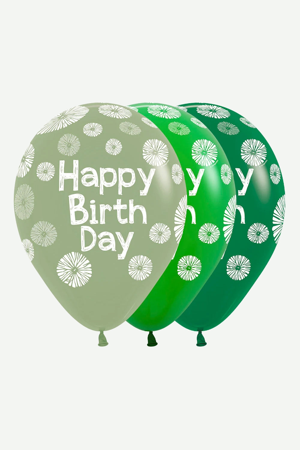 Globos Feliz Cumpleaños Citrus Verde