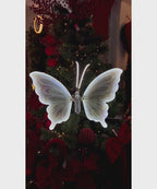 Mariposa con Movimiento Blanca 60 cm