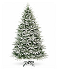 Árbol de Navidad Nevado Verde con Efecto Flock