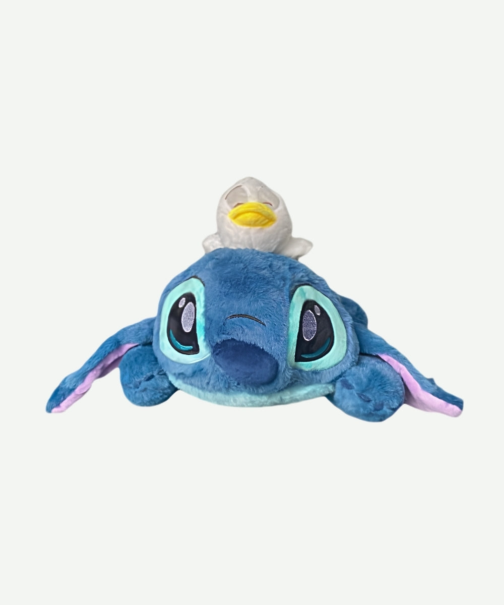 Peluche Stitch Acostado con Pato 65cm