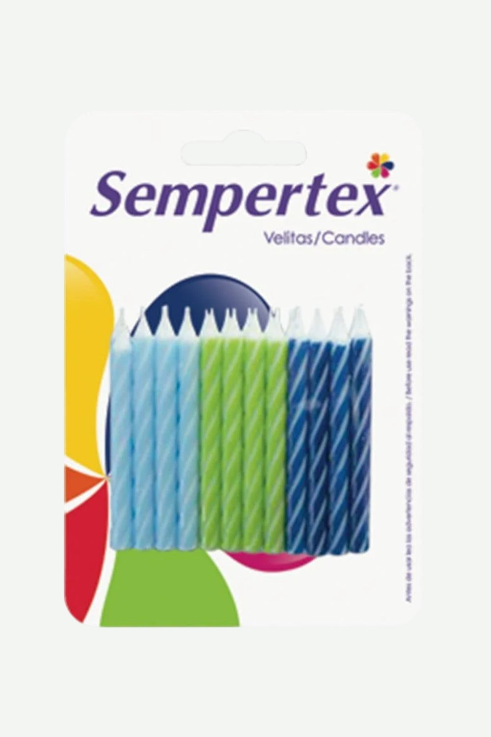 Vela Espiralada Colores Para Niño