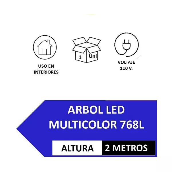 Árbol Led Multicolor