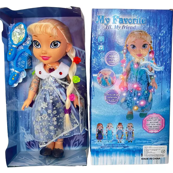 Muñeca Frozen Musical Con Luces