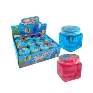 Slime Con Tarro Marino Y Luz Marina